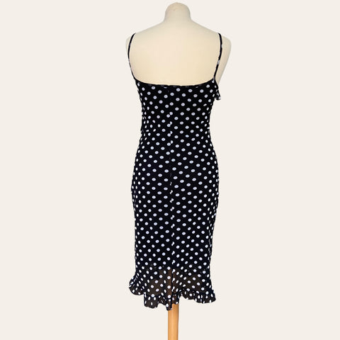 Robe midi imprimé pois