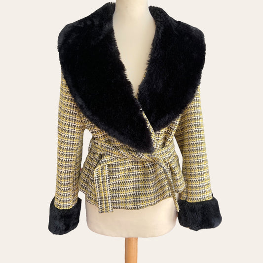 Fur collar jacket