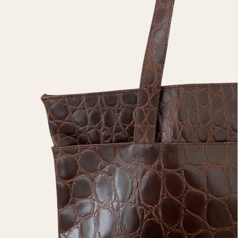 Sac cabas croco