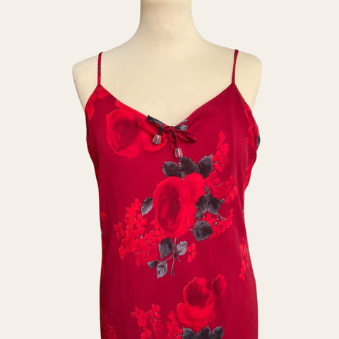 Robe mi-longue imprimé floral