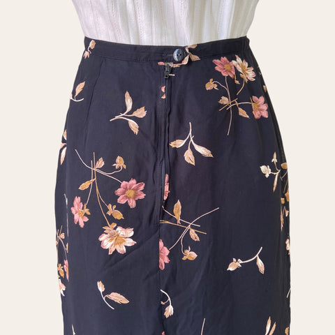 Jupe midi imprimé floral