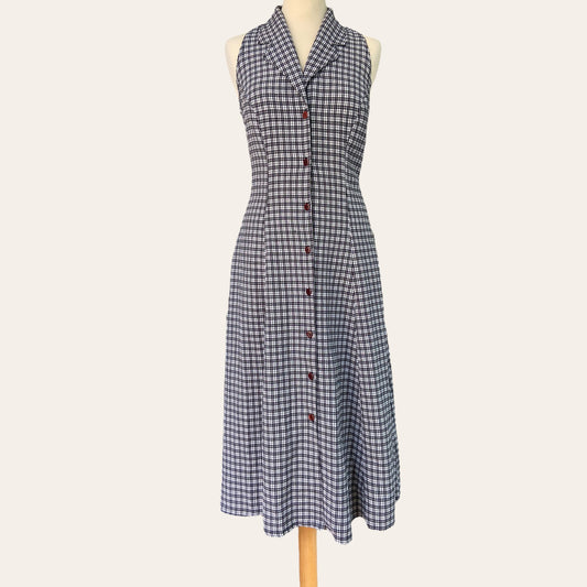 Checked shirt dress