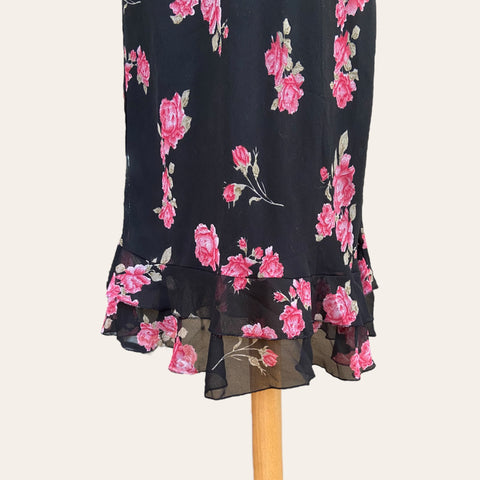 Jupe midi imprimé floral