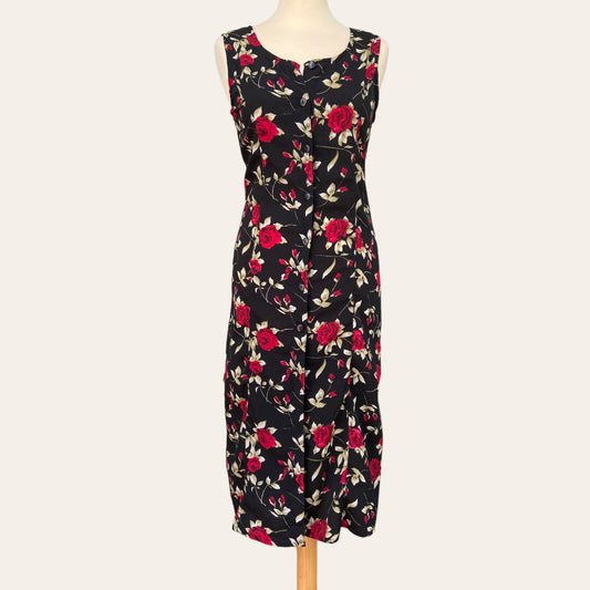 Robe boutonnée imprimé floral