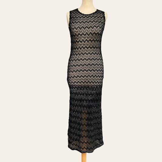 Robe en crochet et lurex