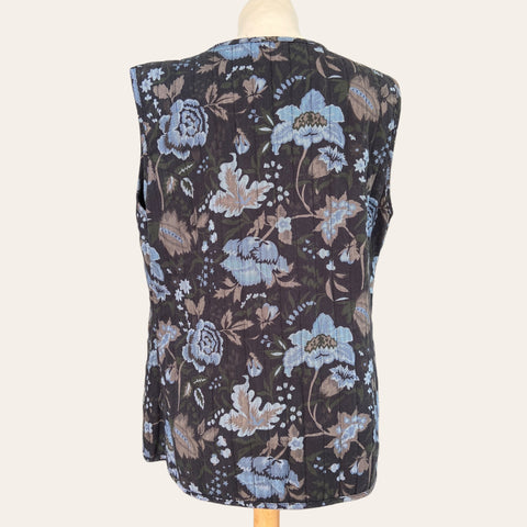 Gilet imprimé floral et son t-shirt