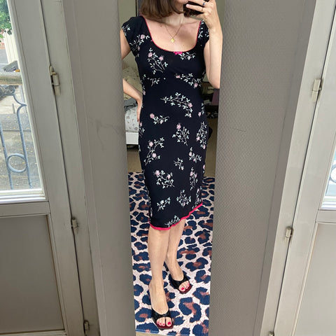 Robe midi imprimé floral