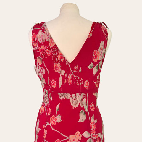 Robe mi-longue imprimé floral