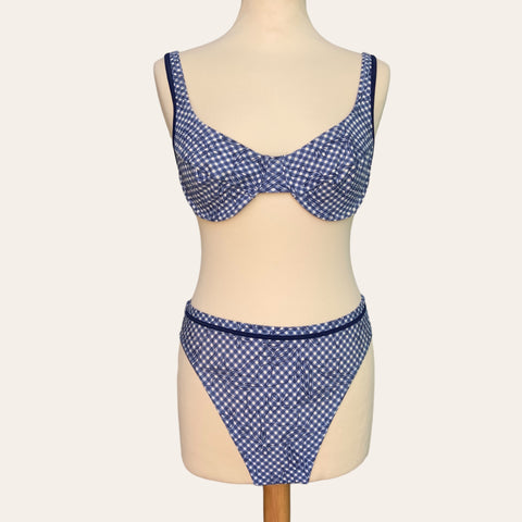 Maillot de bain imprimé vichy