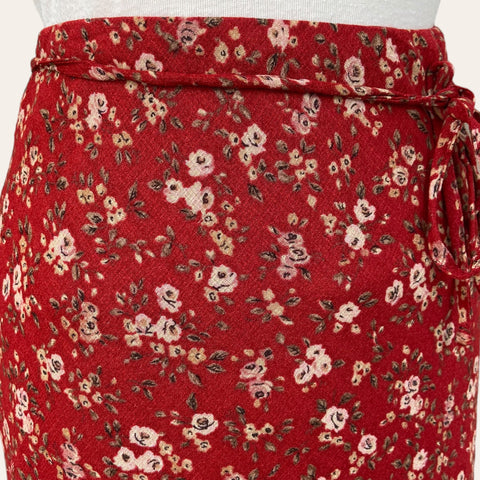 Jupe midi imprimé floral