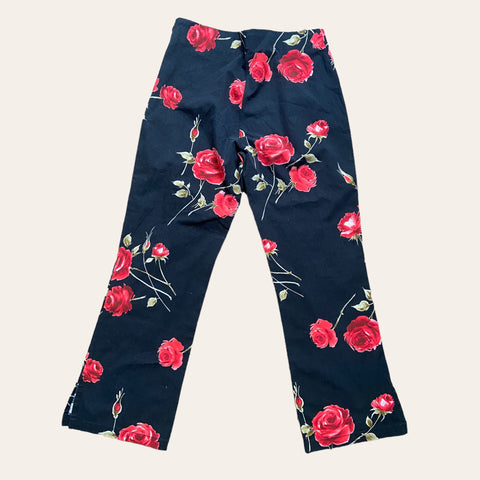 Pantalon à roses