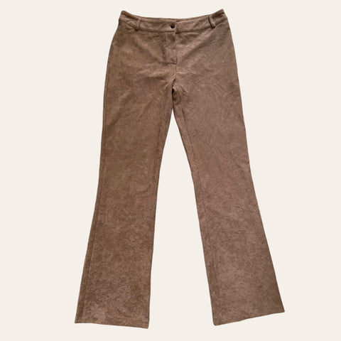 Pantalon évasé en velours