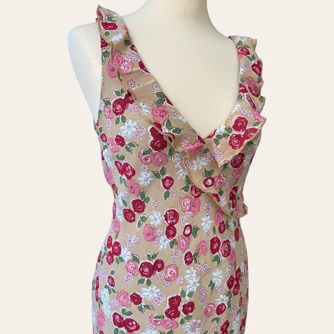 Robe midi imprimé floral