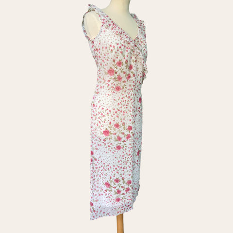 Robe asymétrique imprimé floral