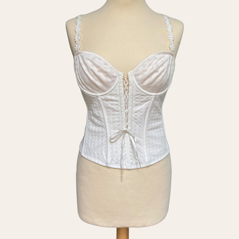 Bustier guêpière à broderies