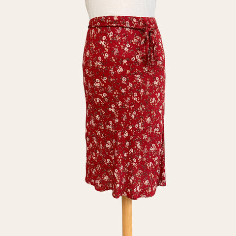 Jupe midi imprimé floral