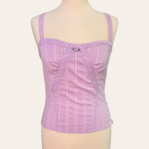 Caraco bustier lilas