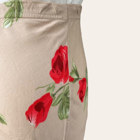 Jupe midi imprimé floral