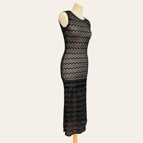 Robe en crochet et lurex