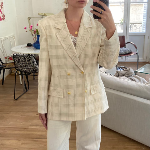 Blazer à carreaux