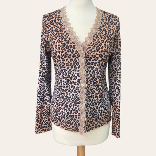 Leopard print cardigan