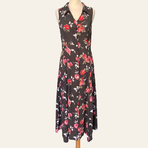 Robe boutonnée imprimé floral