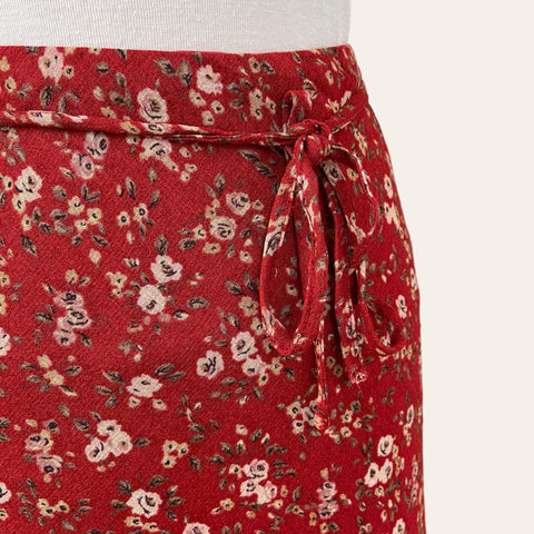 Jupe midi imprimé floral