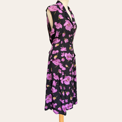 Robe boutonnée imprimé floral