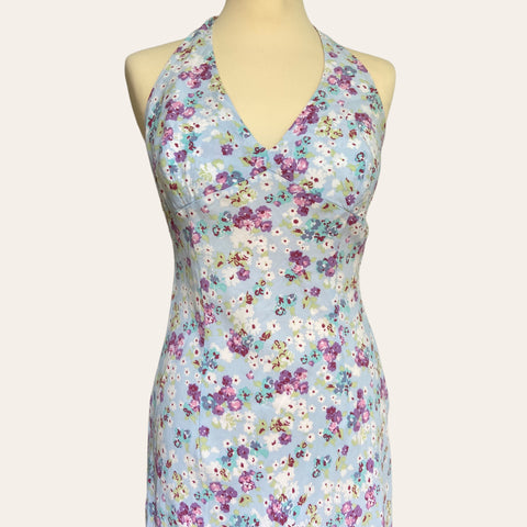 Robe dos nu imprimé floral