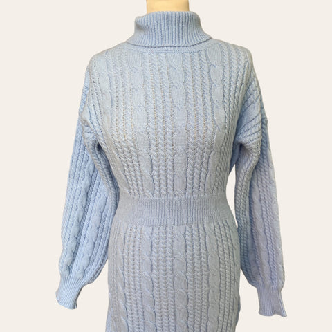 Cable knit dress