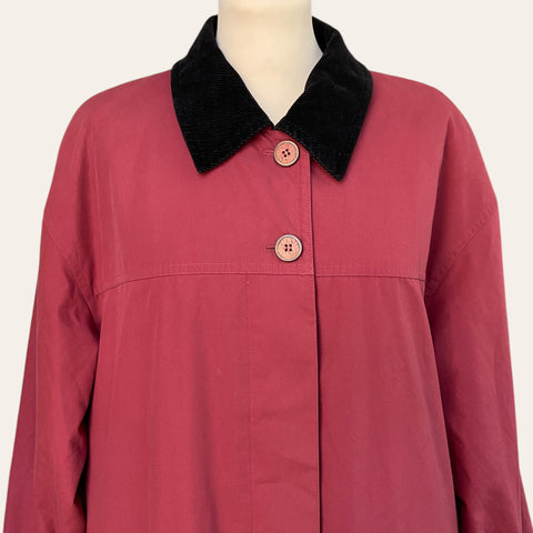 Corduroy collar coat