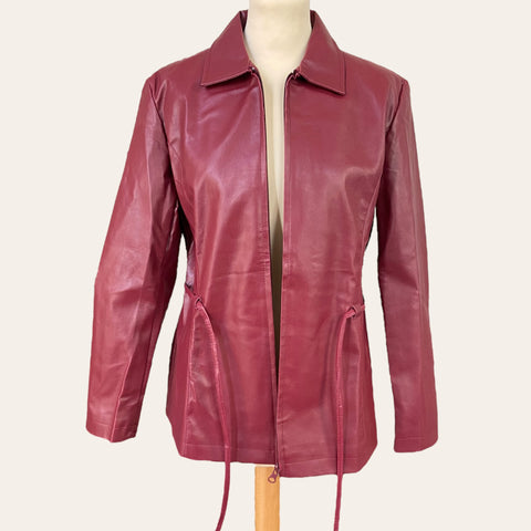 Faux leather jacket