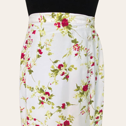 Jupe midi imprimé floral