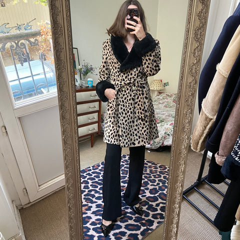 Manteau imprimé animalier