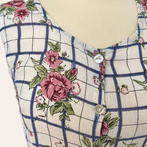 Floral print buttoned dress