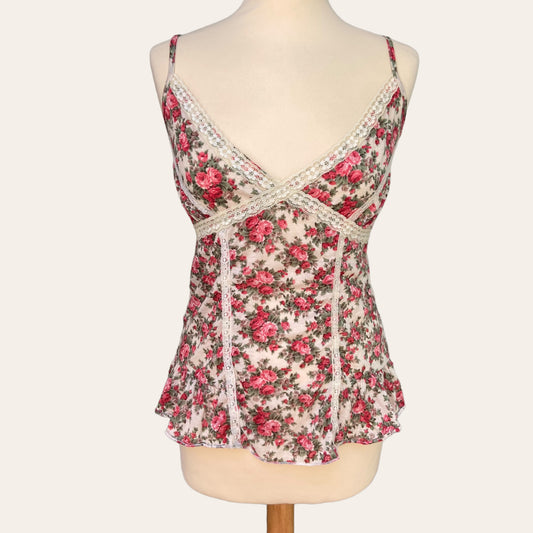 Floral print camisole top