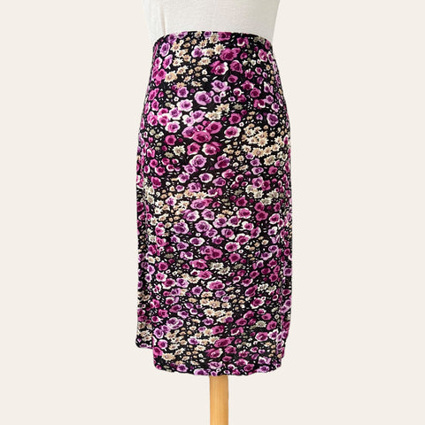 Jupe midi imprimé floral