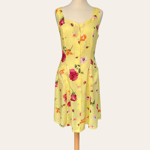 Robe boutonnée imprimé floral