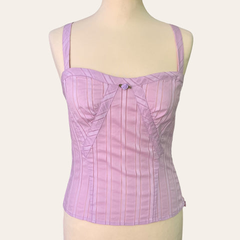 Caraco bustier lilas