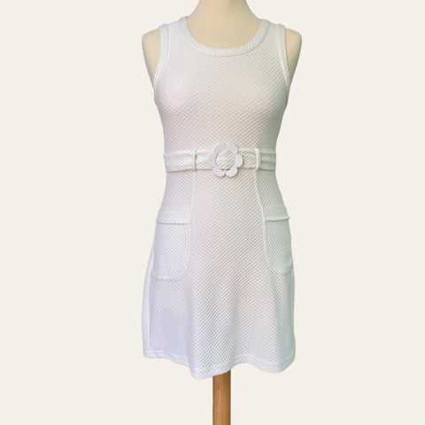 70's mini belt dress