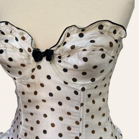 Bustier à pois