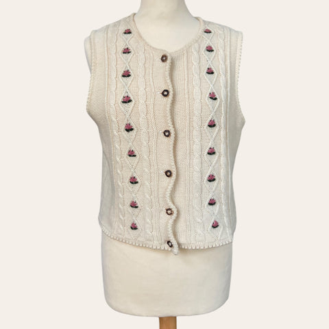 Cardigan autrichien sans manche