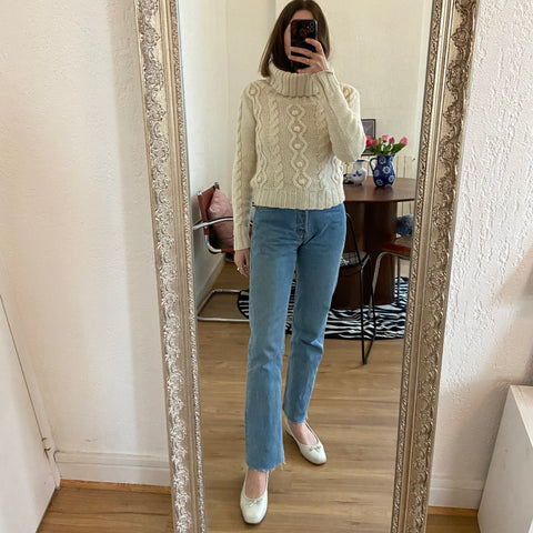 Mohair turtleneck sweater