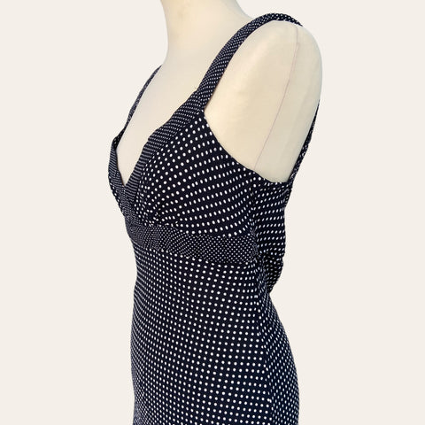 Robe midi imprimé pois