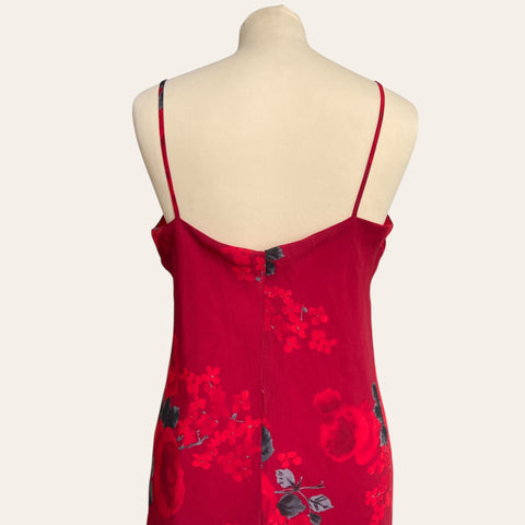 Robe mi-longue imprimé floral