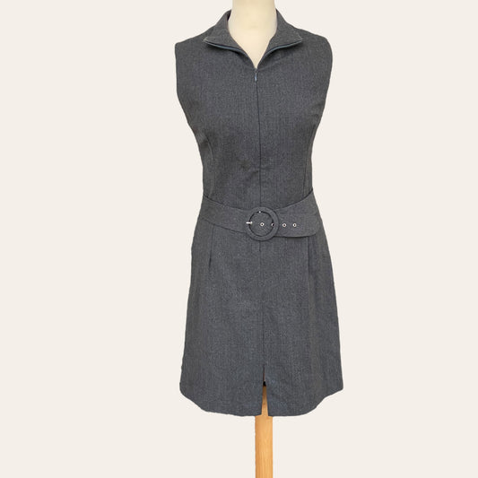 70's Wool Belted Mini Dress