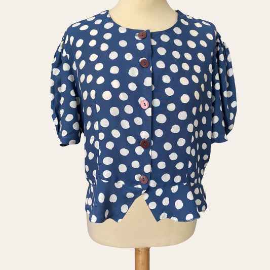 Polka dot blouse