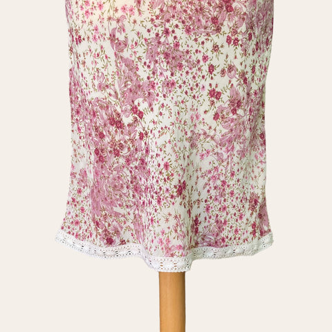 Jupe midi imprimé floral