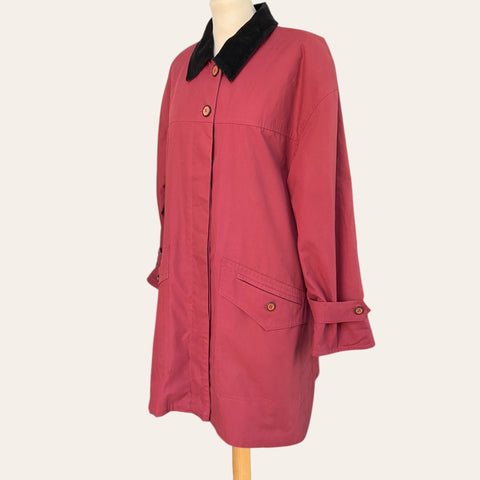 Corduroy collar coat