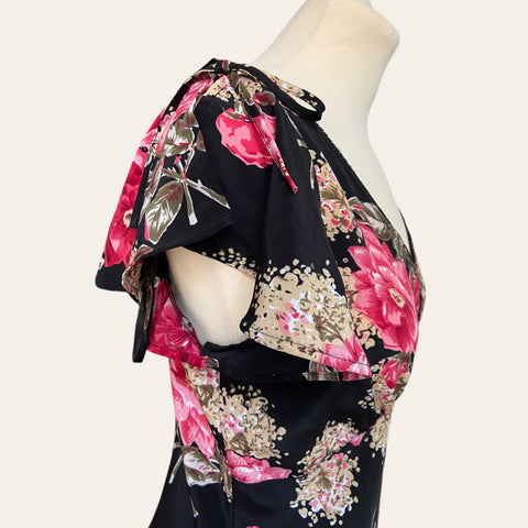 Robe midi imprimé floral